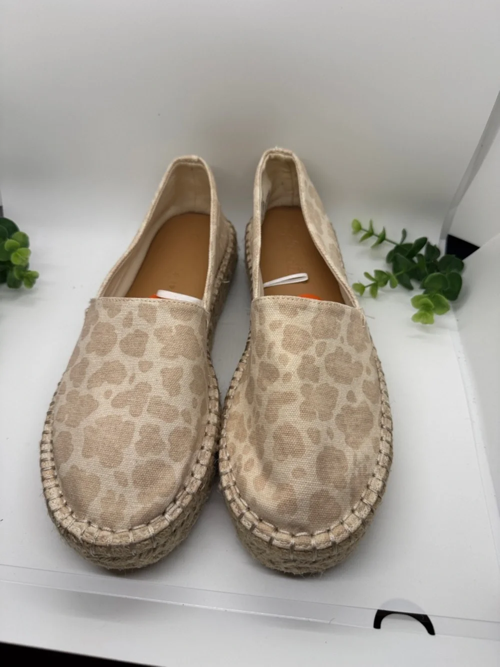 Splendid leopard print wedge espadrilles-Size 9.5